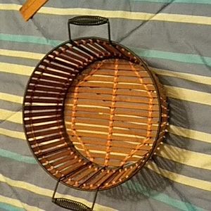 Nice Metal and Wood Basket
